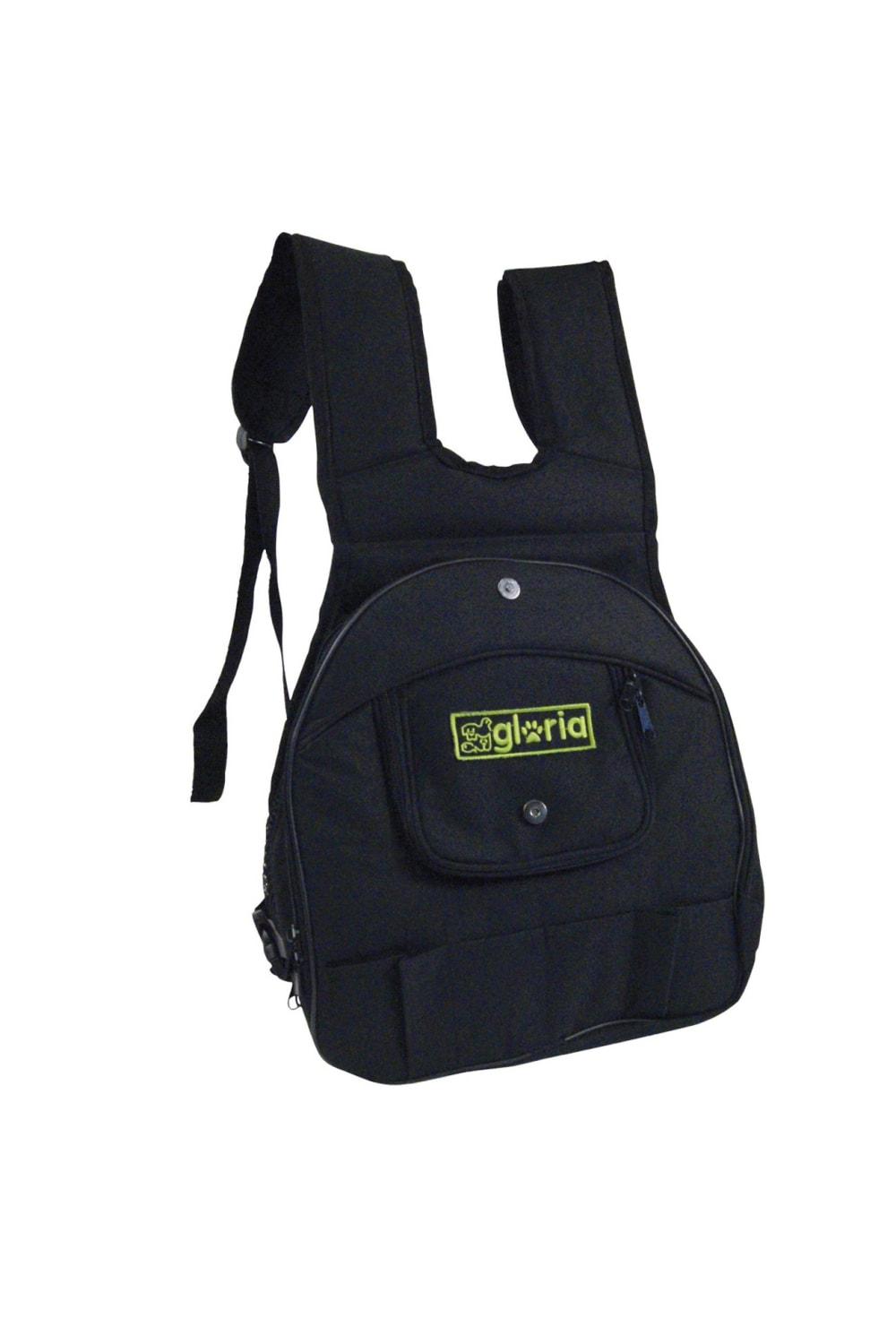 Gloria Canguro Expandable Pet Backpack (Black) (11.8 x 7.9 x 13.4in)