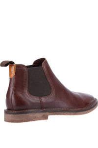Mens Shaun Leather Chelsea Boots - Brown