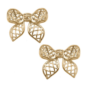 Diana Bow Stud Earrings