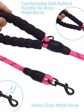 Load image into Gallery viewer, 5 Ft Thick Highly Reflective Dog Leash-Pink