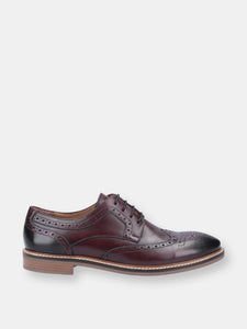 Mens Bryson Leather Shoes (Bordeaux Red)