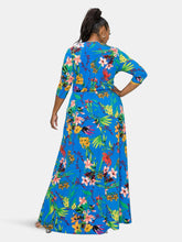 Load image into Gallery viewer, Floral Wrap Maxi Dress