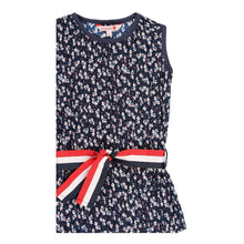 Load image into Gallery viewer, Navy Floral Knit Dress
