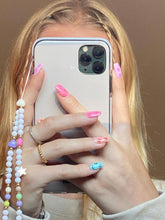Load image into Gallery viewer, Pastel Hearts Beaded Phone Charm