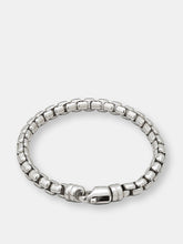 Load image into Gallery viewer, Sterling Silver Round Box Chain Bracelet