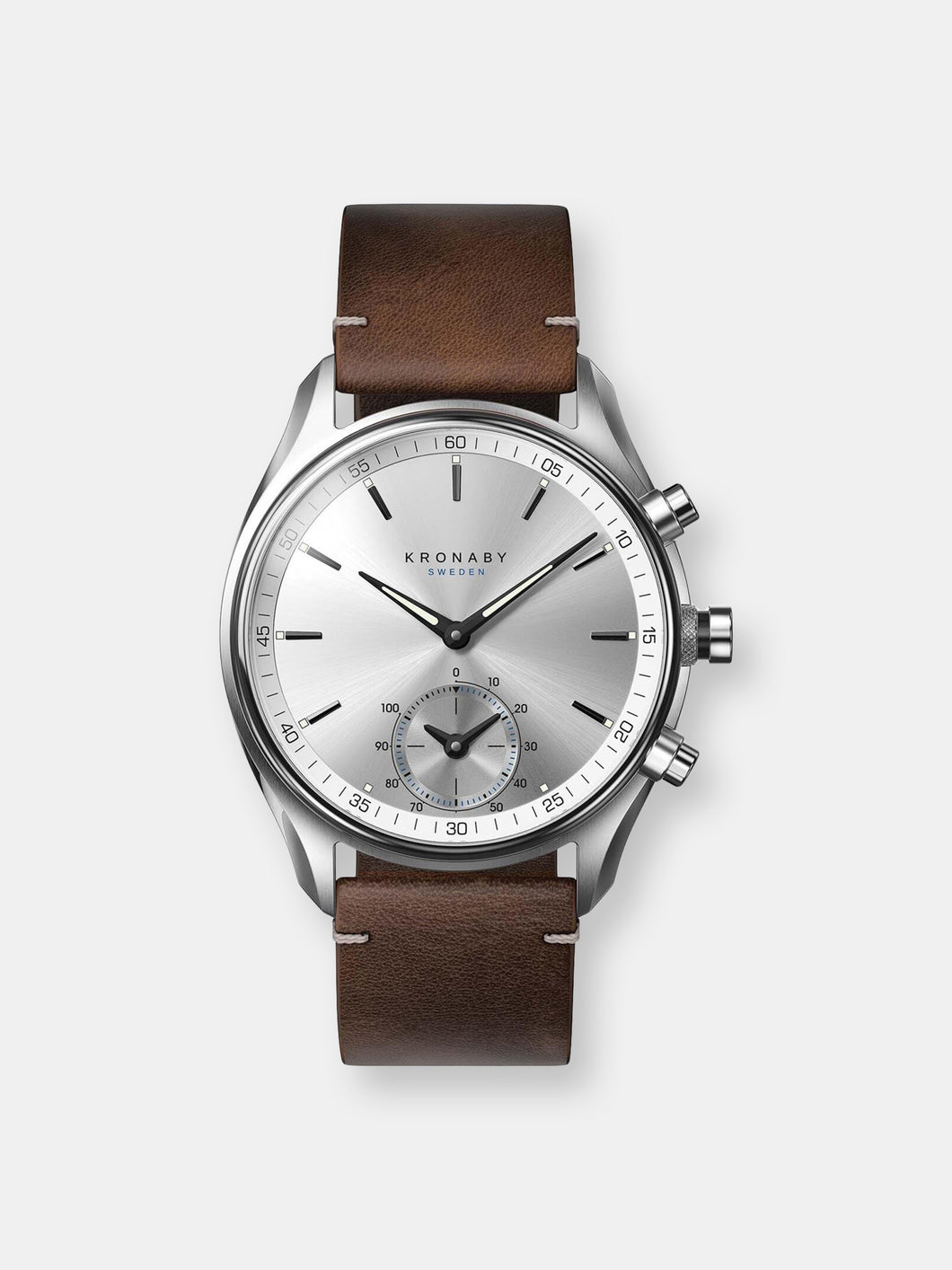 Kronaby Sekel S0714-1 Brown Leather Automatic Self Wind Smart Watch