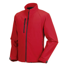 Load image into Gallery viewer, Jerzees Colors Mens Water Resistant &amp; Windproof Softshell Jacket (Classic Red)