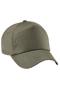 Beechfield Unisex Plain Original 5 Panel Baseball Cap (Olive Green)