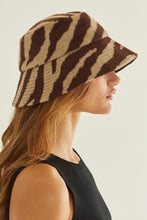 Load image into Gallery viewer, Savannah Zebra Print Bucket Hat