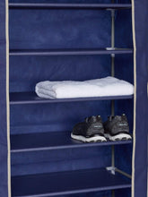 Load image into Gallery viewer, 8 Tier Portable Polyester Shoe Closet, Navy