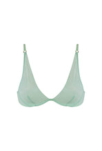 Load image into Gallery viewer, I.D. Line Deep Plunge Underwired Soft Bra - Green
