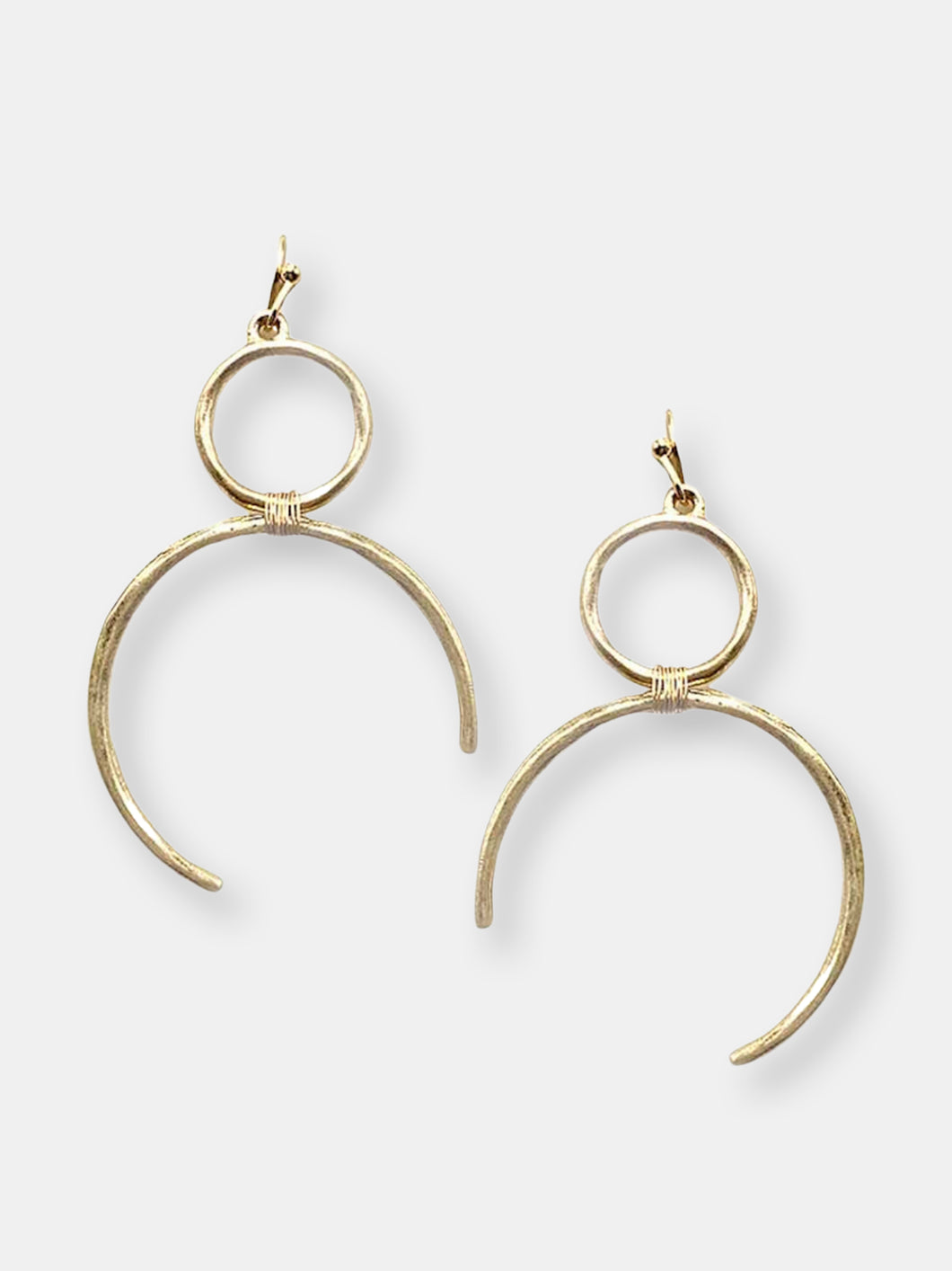 Gold Semi Hoop Earring