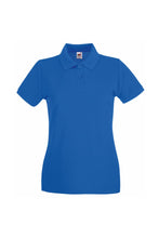 Load image into Gallery viewer, Ladies Lady-Fit Premium Short Sleeve Polo Shirt (Royal)