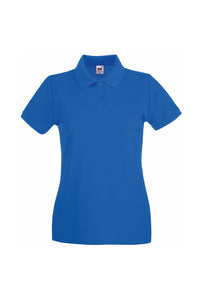 Ladies Lady-Fit Premium Short Sleeve Polo Shirt (Royal)
