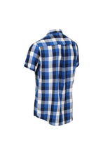 Load image into Gallery viewer, Regatta Mens Ryker Checked Short-Sleeved Shirt (Lapis Blue)