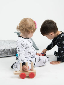 Kids Footed Skeleton Pajamas