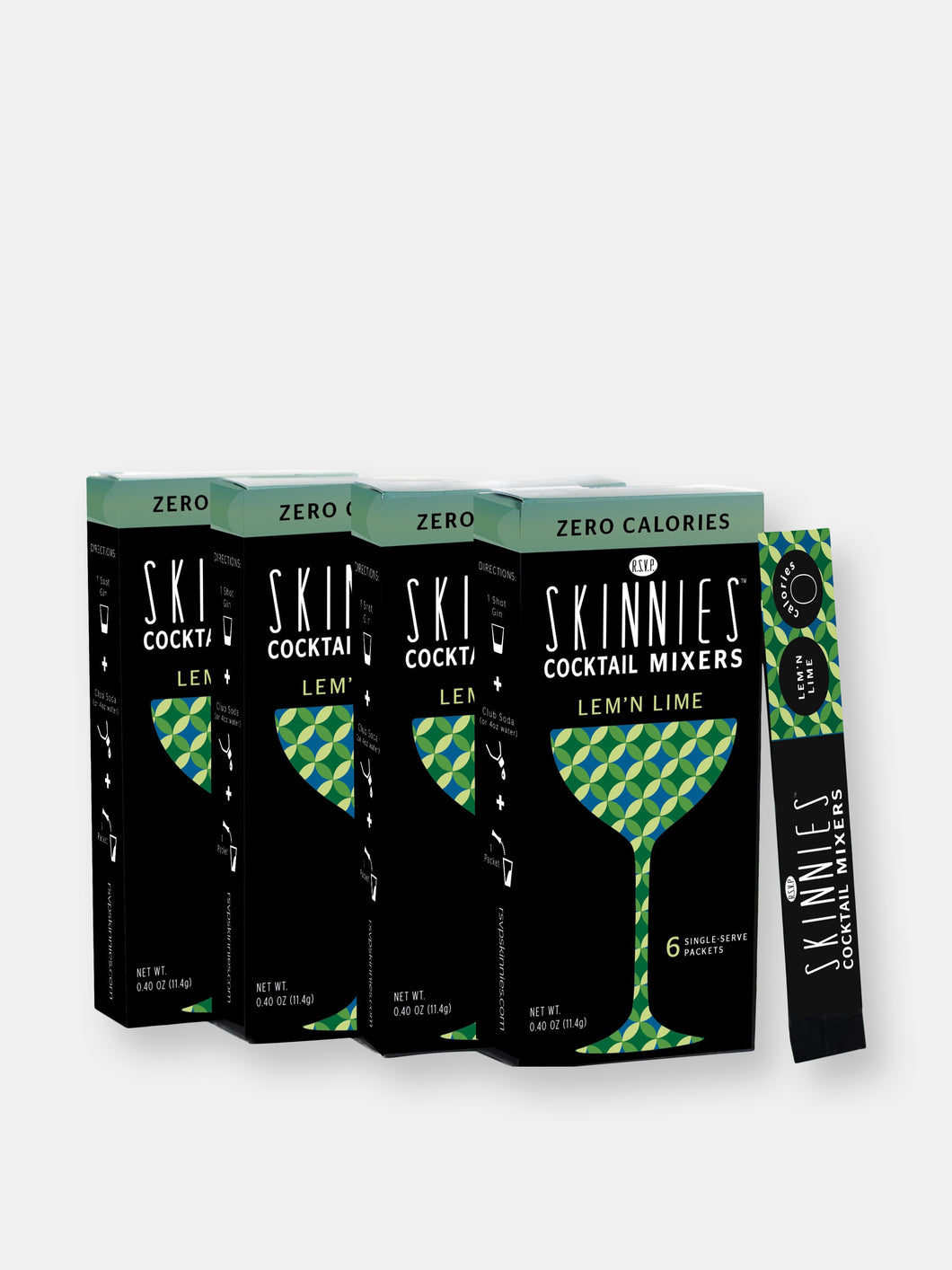 Lem'n Lime Sour Mix - 0 Sugar Cocktail Mixer (4 boxes/24 packets)