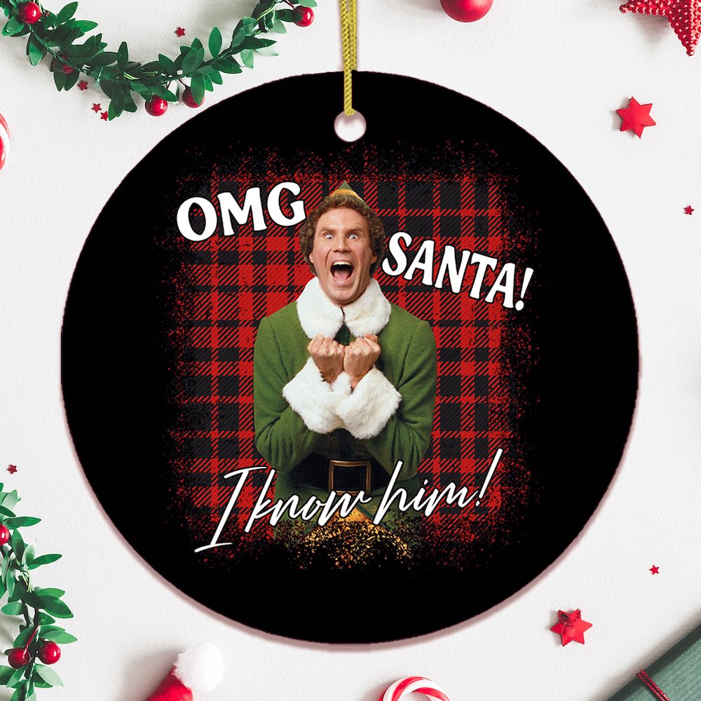 Buddy The Elf Funny Christmas Ornament