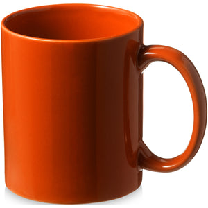 Bullet Santos Ceramic Mug (Pack of 2) (Orange) (3.8 x 3.2 inches)