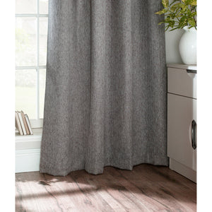 Furn Harrison Pencil Pleat Faux Wool Curtains (Pair) (Gray) (46x72in)