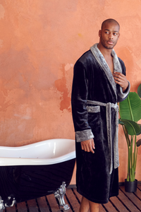 Men's Hooded Plush Robe