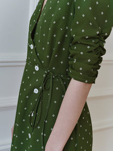 Jade Chiffon Tea Dress