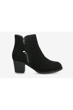 Load image into Gallery viewer, Womens/Ladies Taxi Suede Ankle Boots - Black