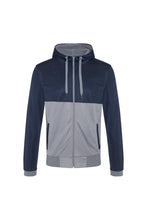 Load image into Gallery viewer, AWDis Mens Cool Retro Track Zoodie (French Navy/Sport Grey)