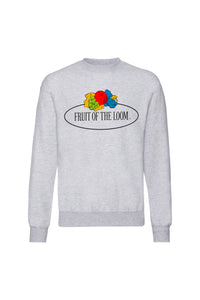 Fruit of the Loom Mens Vintage Big Logo Set-in Sweatshirt (Gray Heather)
