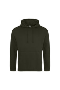 Awdis Unisex College Hooded Sweatshirt / Hoodie (Combat Green)