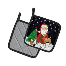 Load image into Gallery viewer, Santa Claus Christmas Pair of Pot Holders