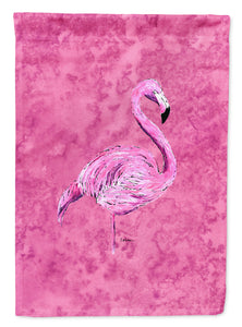 Flamingo on Pink Garden Flag 2-Sided 2-Ply