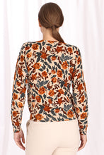 Load image into Gallery viewer, Cotton/Cashmere Floral Crew