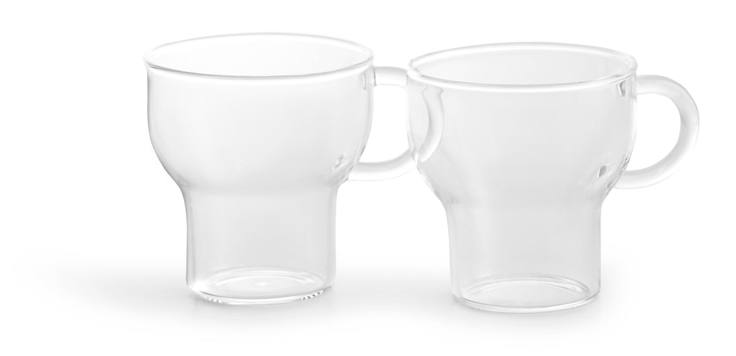 Sagaform by Widgeteer Glass mug 2-pack clear 25 cl