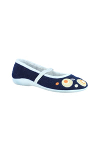 Cotswold Buckland Ladies Slippers (Navy)