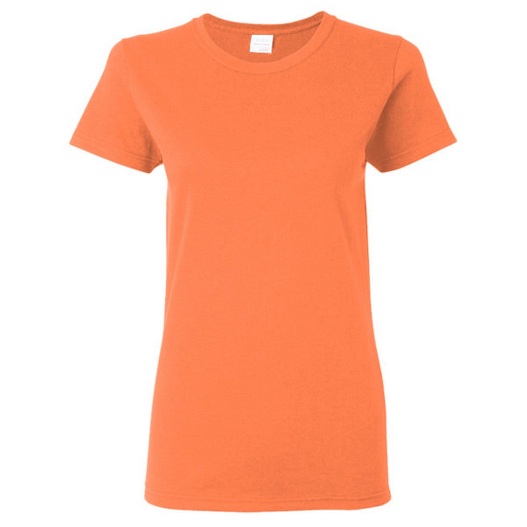 Gildan Ladies/Womens Heavy Cotton Missy Fit Short Sleeve T-Shirt (Sunset)