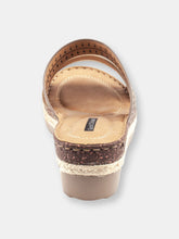 Load image into Gallery viewer, Lupe Brown Multi Wedge Sandals