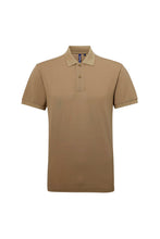 Load image into Gallery viewer, Mens Short Sleeve Performance Blend Polo Shirt (Khaki)