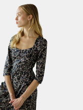 Load image into Gallery viewer, Marisol Dress / Black Cotton Floral