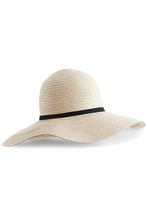 Load image into Gallery viewer, Womens/Ladies Marbella Wide-brimmed Sun Hat - Natural