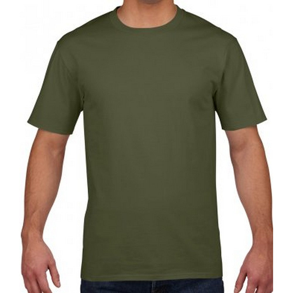 Gildan Mens Premium Cotton T-Shirt (Military Green)