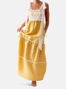 Three-Tier Juniper Dress with Flower Lace