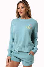 Load image into Gallery viewer, Cotton/Cashmere Peace Crew Sweater
