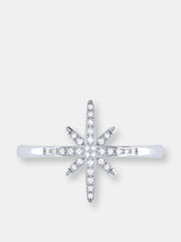 Load image into Gallery viewer, North Star Diamond Ring In Sterling Silver