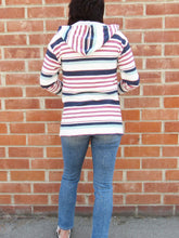 Load image into Gallery viewer, Stripe Pocket Front Maternity Hoodie