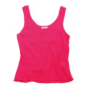 Brave Soul Womens/Ladies Tayla Sheer Loose Fit Summer Vest (Bubblegum Pink)
