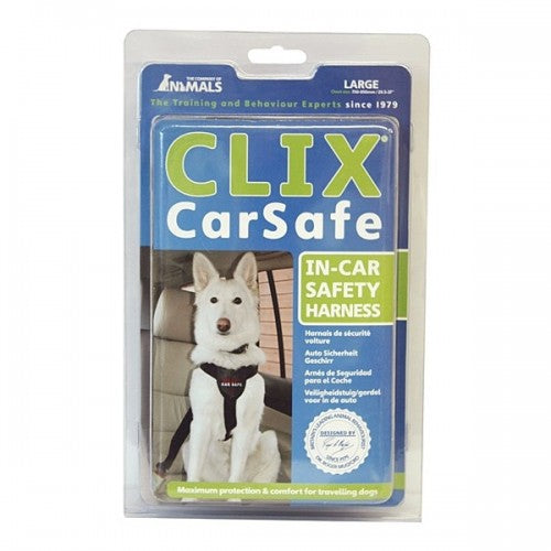 Company Of Animals Clix Car Safe Dog Harness (Black) (M)