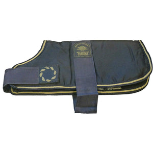 Outhwaites Waterproof Padded Dog Coat (Navy Blue) (16in)