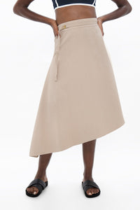 Mallorca PMI - Asymmetric Skirt - White Dove