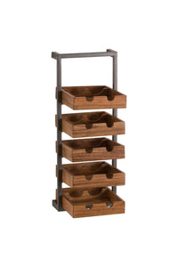 Hill Interiors 10 Bottle Wine Rack (Brown) (One Size)